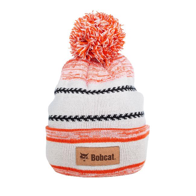 Youth Striped Pom Beanie