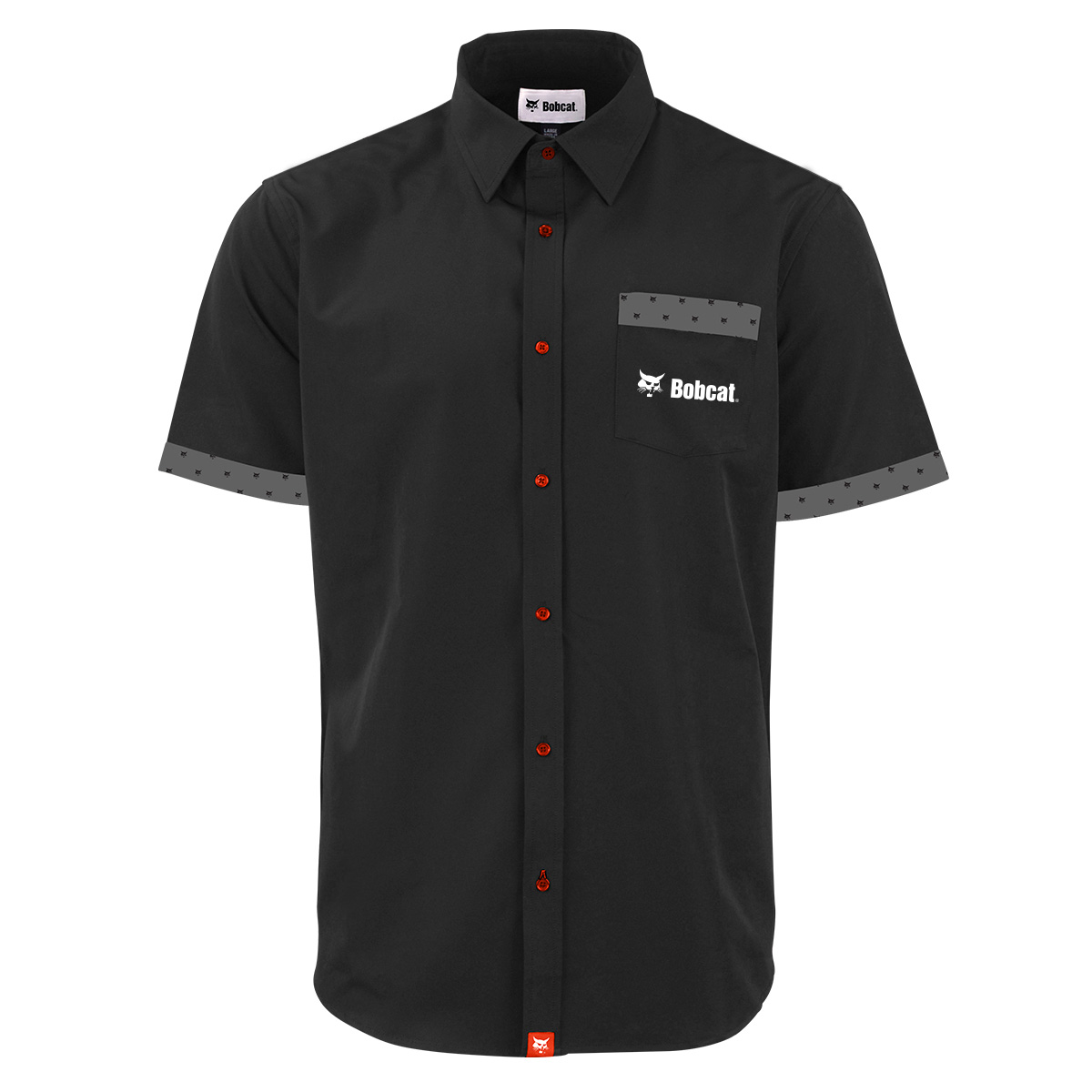 Men's Custom Short Sleeve Dress Shirt - Bobcat