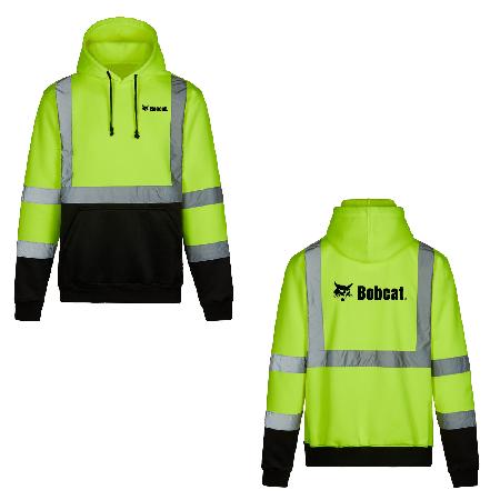 Reflective Safety Hoodie - Safety Green
