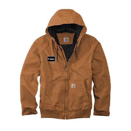 Men's Carhartt Washed Duck Jacket - Brown