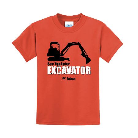 Youth See You Later Excavator T-Shirt